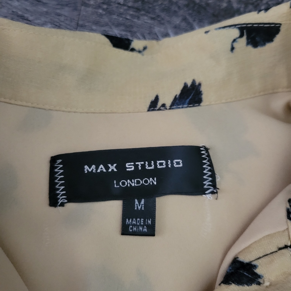 Max Studio London Bird Print Dress size Medium - Picture 12 of 15